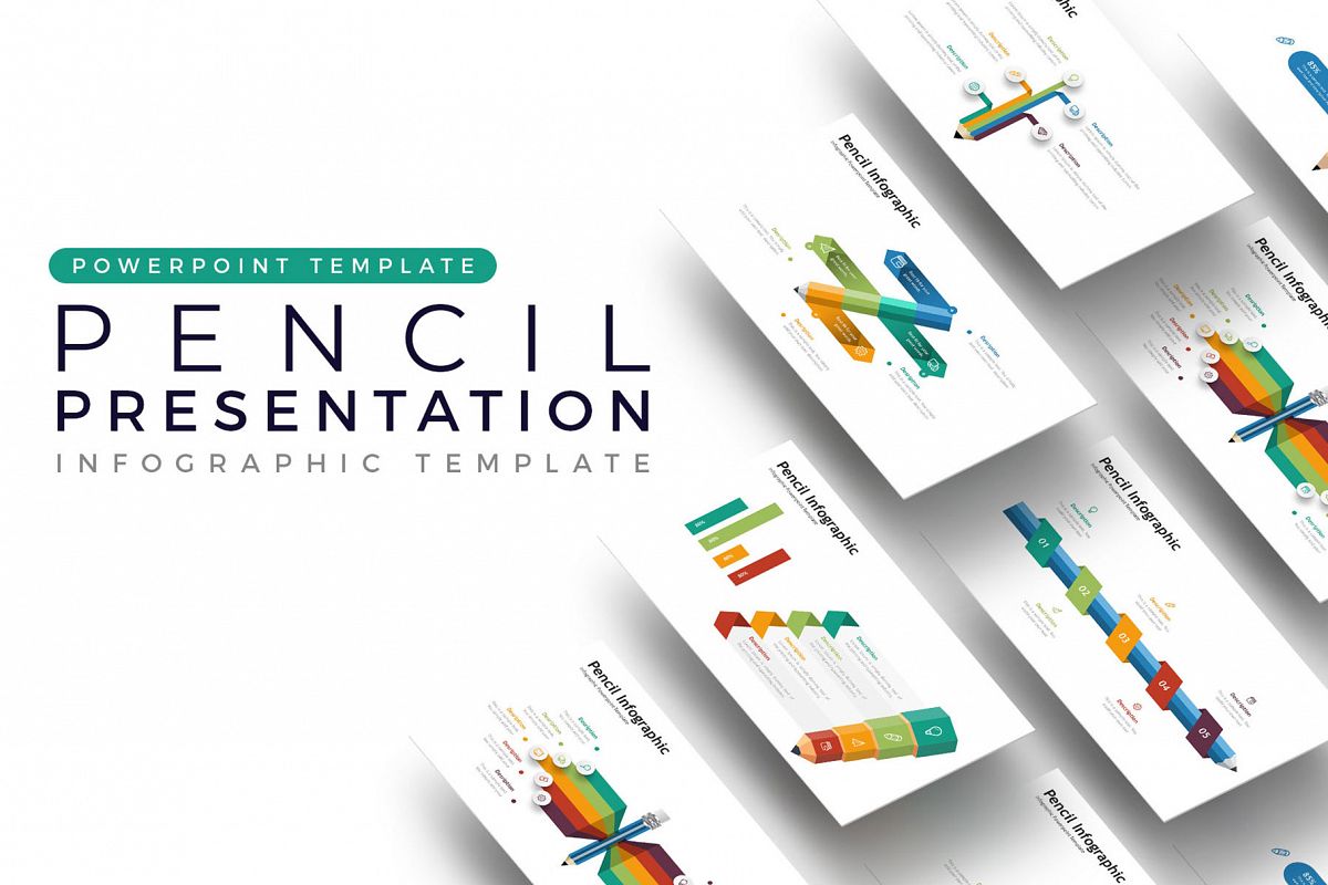 Pencil Presentation - Infographic Template example image 1