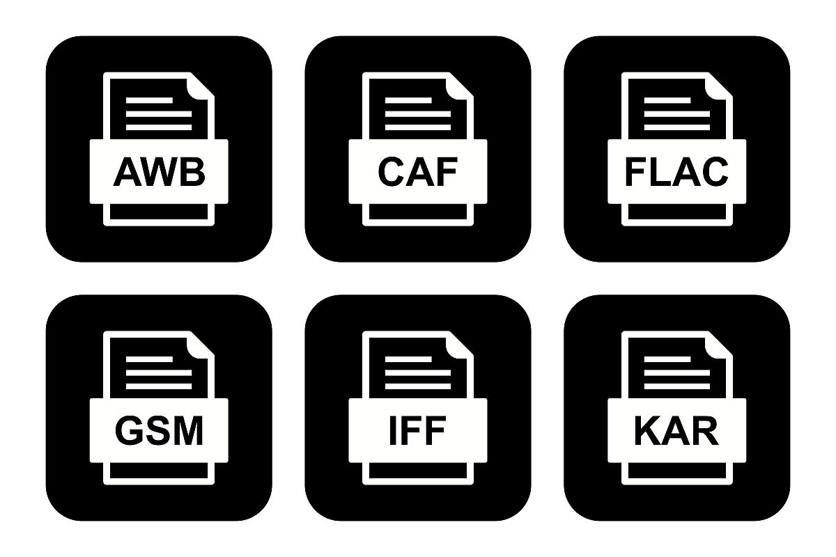 Set Of File Formats Icons example image 1