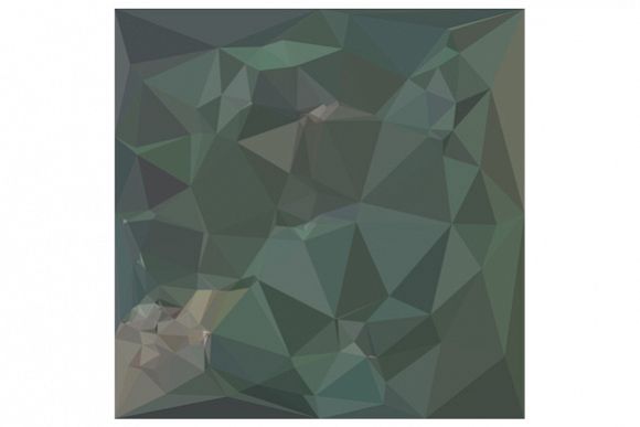 Light Sea Green Abstract Low Polygon Background example image 1