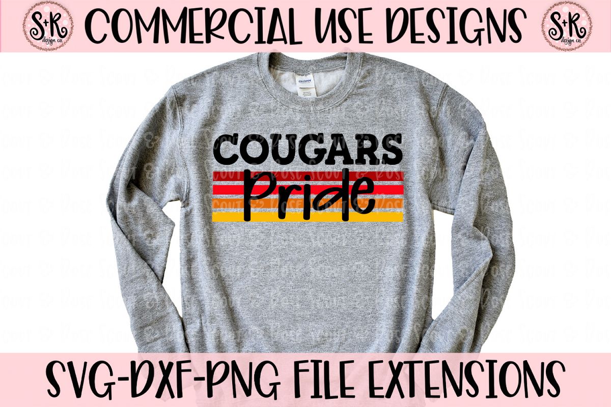 Cougars Pride SVG DXF PNG example image 1