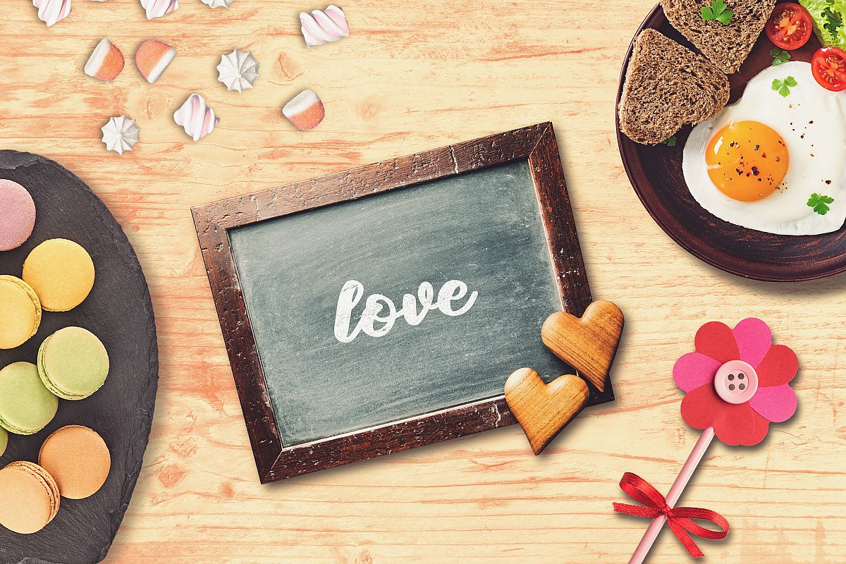 Valentine Chalkboard Mock-up #1 example image 1