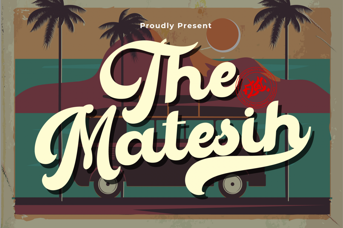The Matesih bold script example image 1