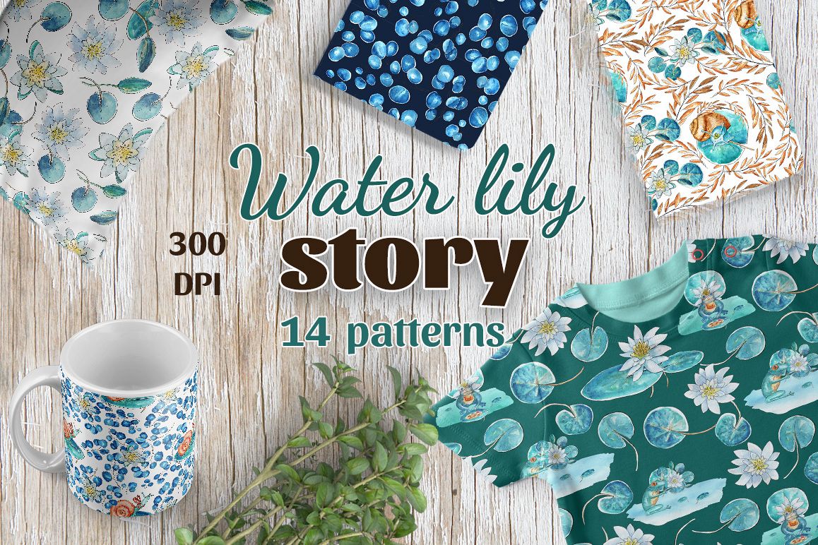Water lily story - Patterns example image 1