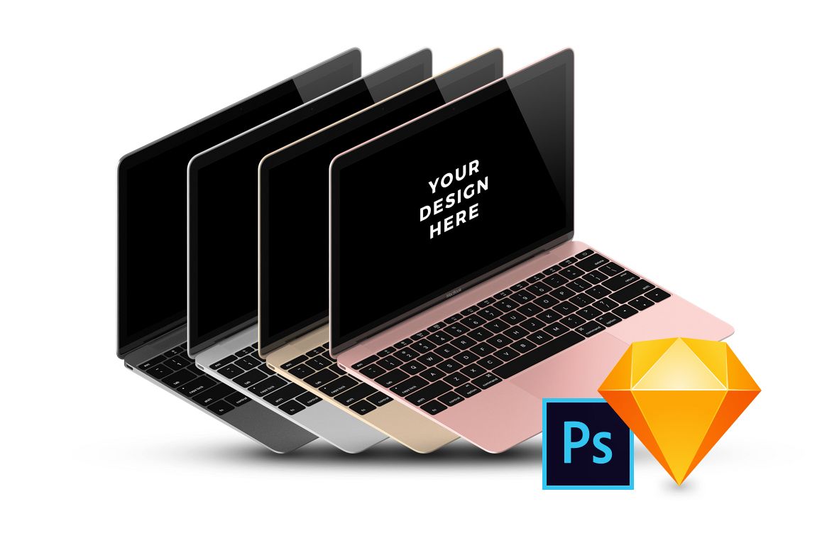 16x MacBook Mockups example image 1