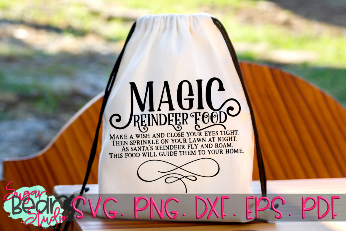 Magic Reindeer Food - A Christmas SVG example image 1