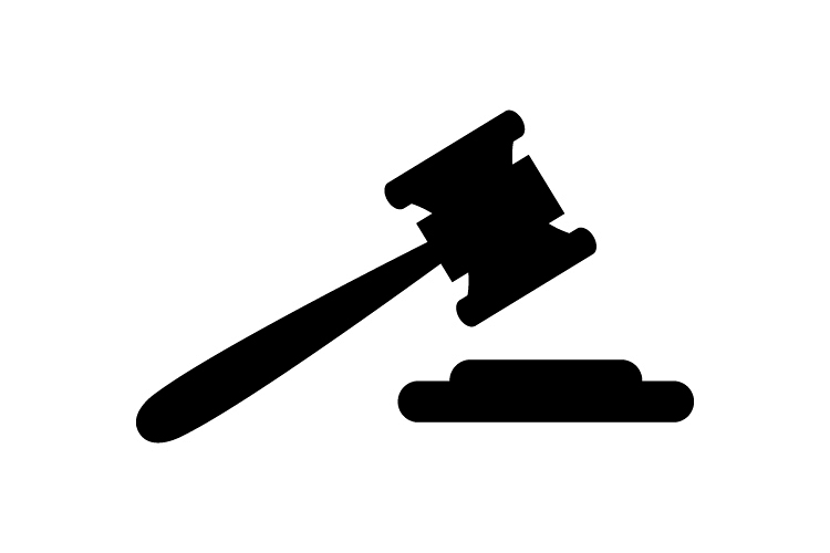 Hammer judge icon example image 1