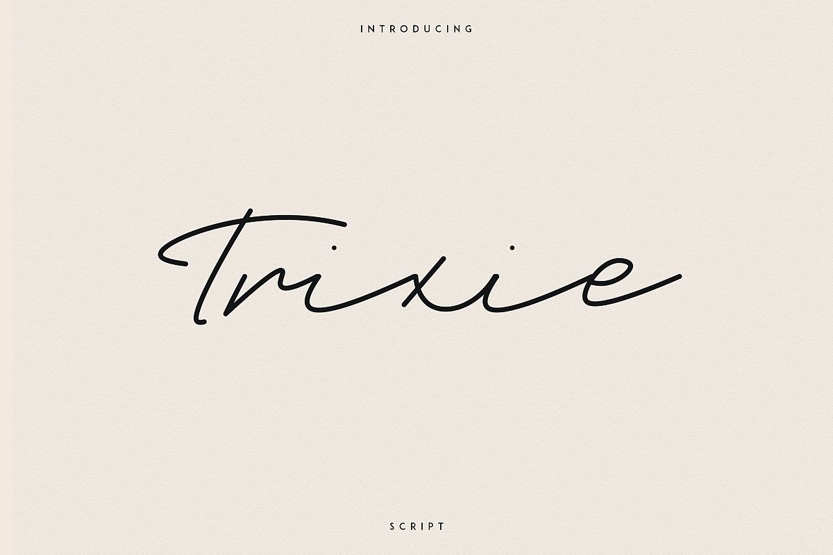 Trixie Script - 3 Weights example image 1