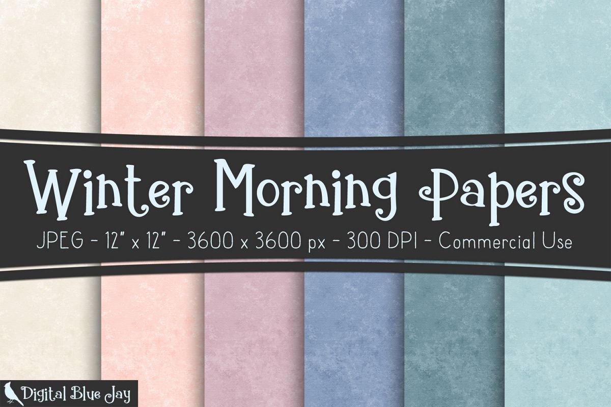 Digital Paper Textured Backgrounds - Winter Morning example image 1