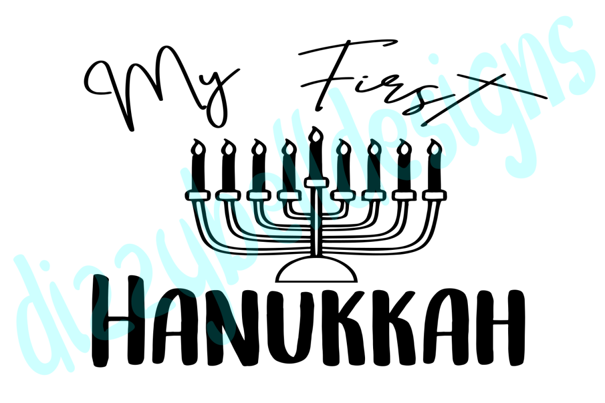 First Hanukkah Baby Bodysuit, First Hanukkah Infant Outfit example image 1