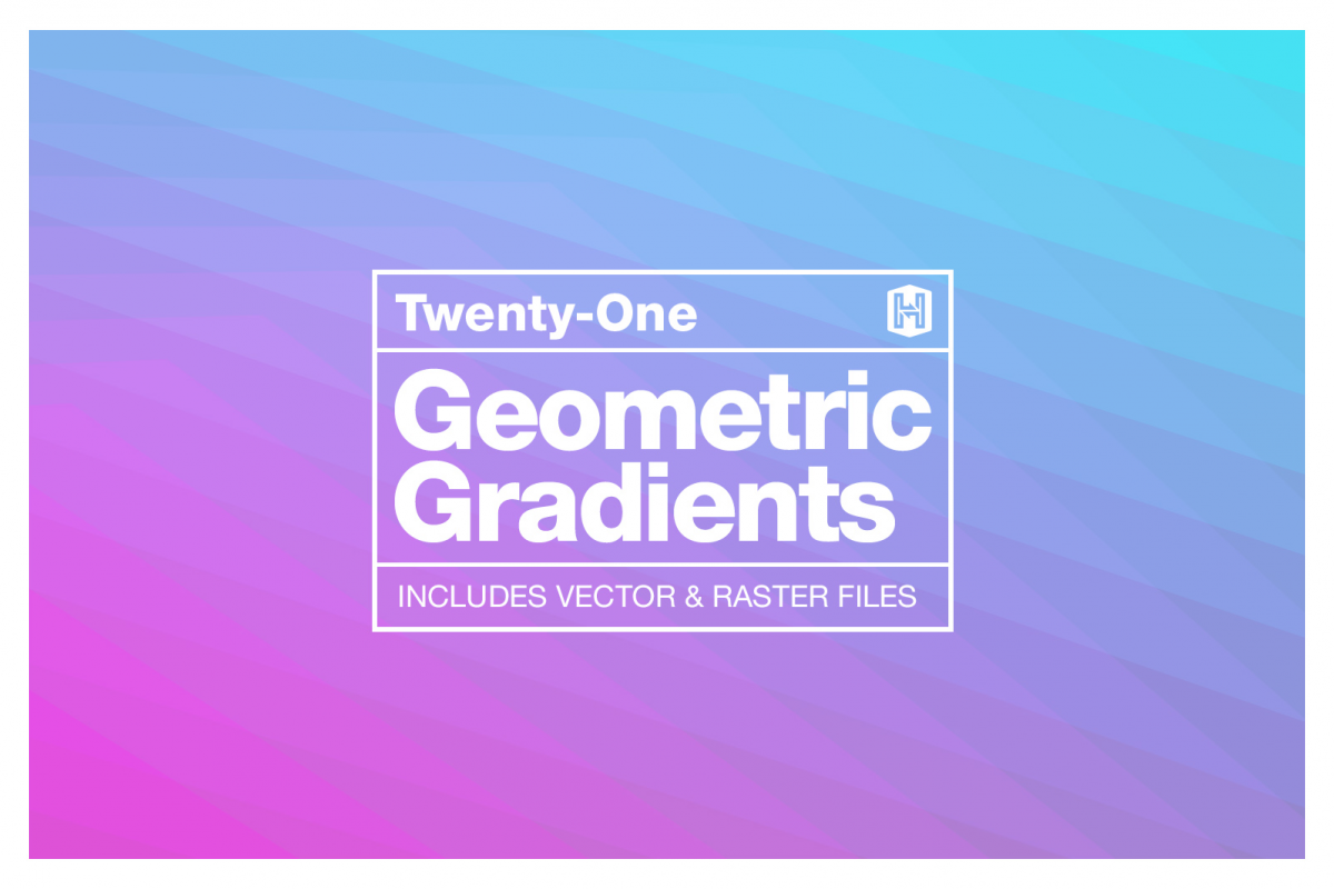 Geometric Gradient Polygon Backgrounds Collection example image 1