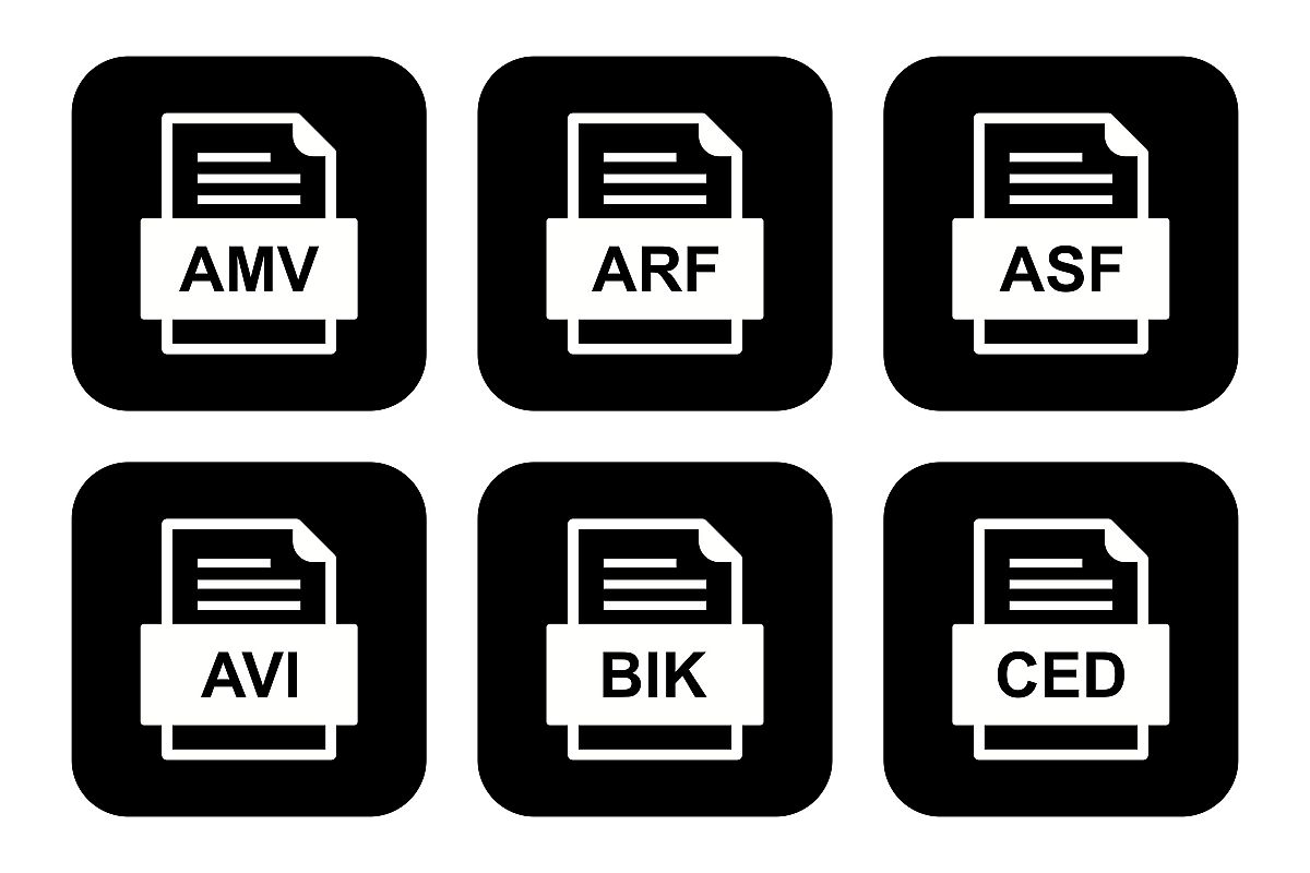 Set Of File Formats Icons example image 1