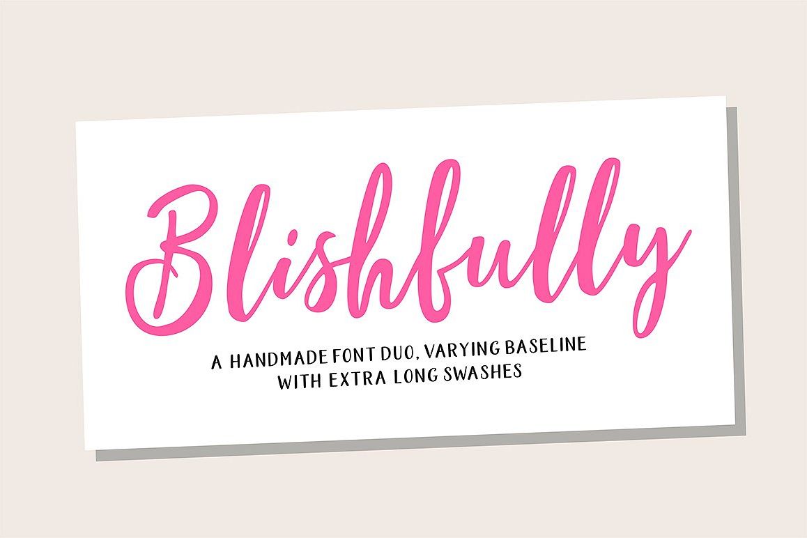 Blishfully Font Duo example image 1