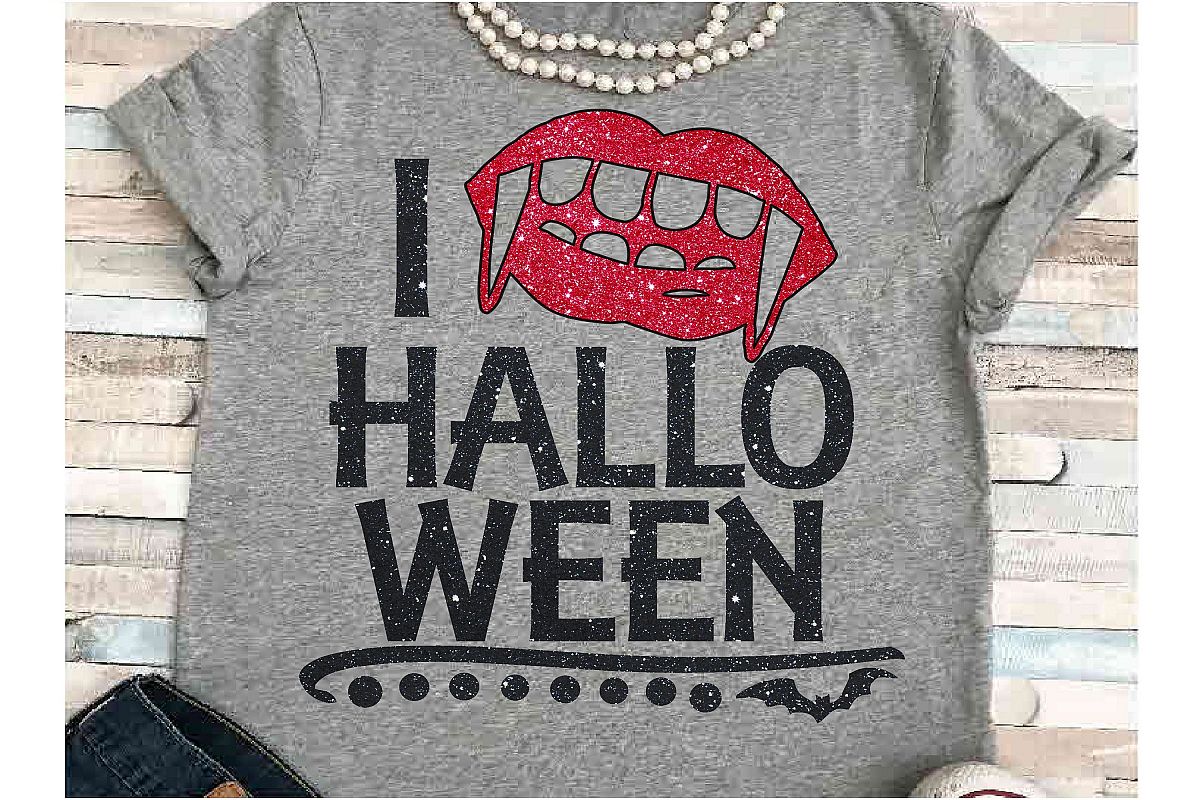 Bat SVG DXF JPEG Silhouette Cricut love Halloween lips glitt example image 1