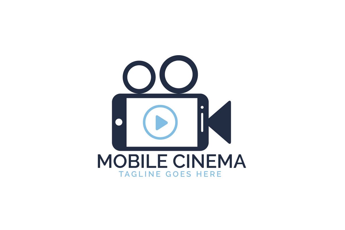 Mobile Cinema Logo Design. example image 1