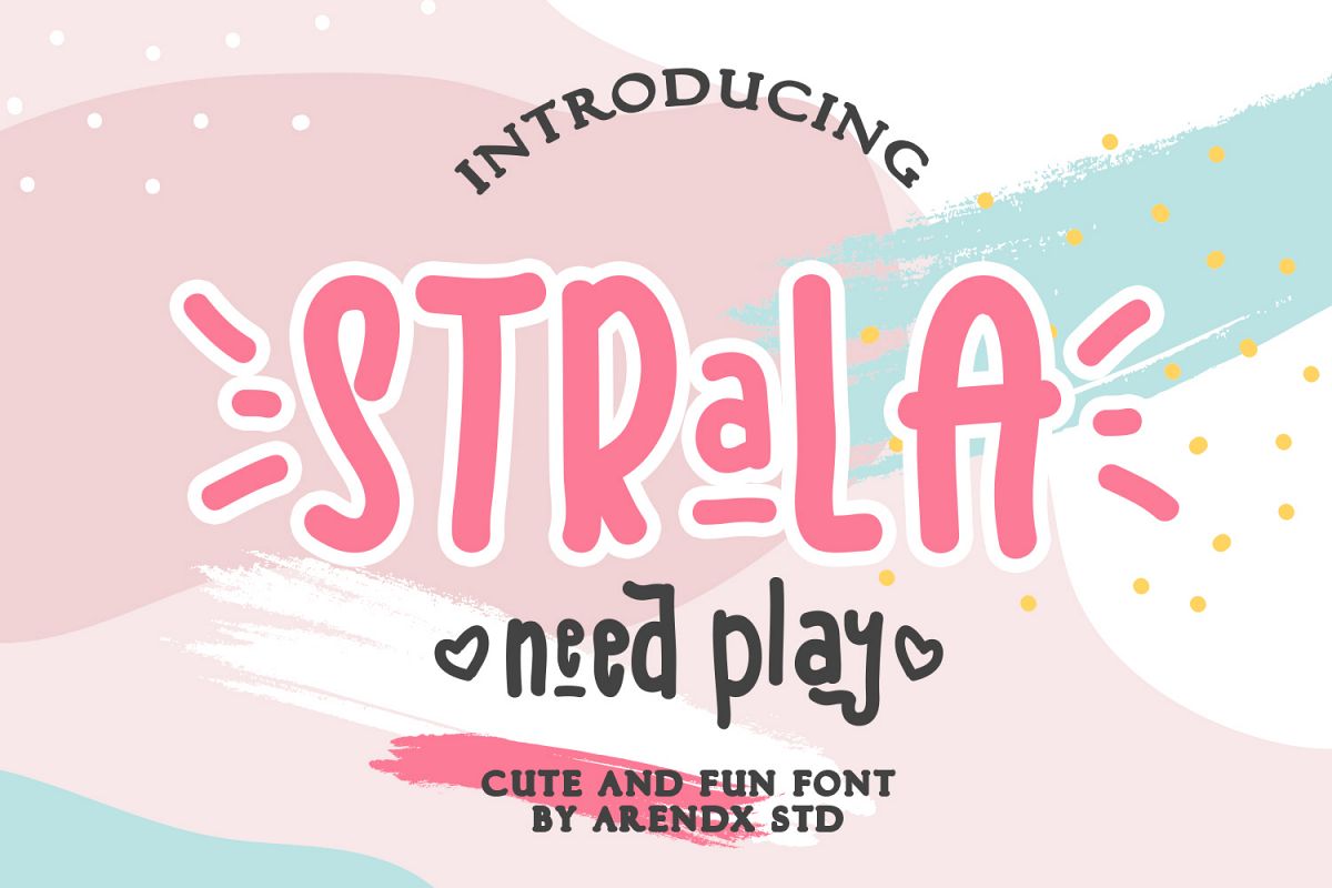 Strala Need Play Font example image 1