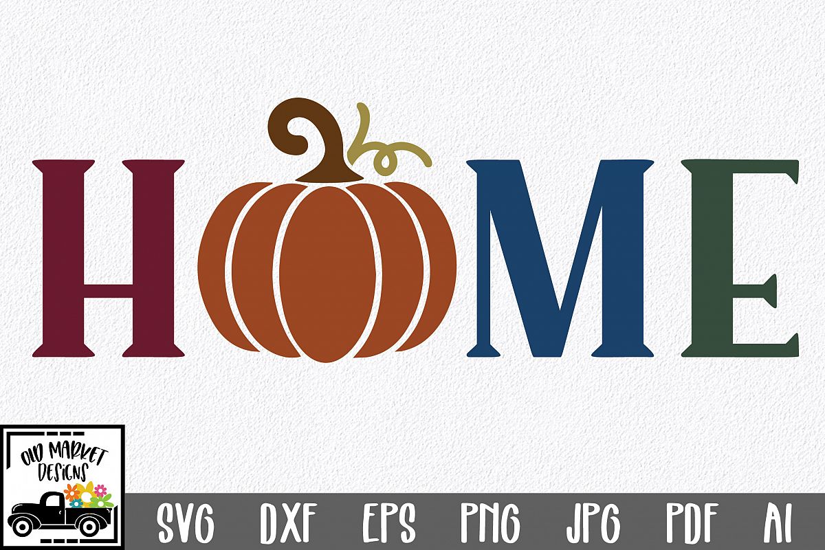 Home SVG Cut File - Fall Pumpkin SVG example image 1