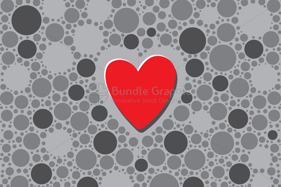 Focused Heart - Abstract Graphic Background example image 1