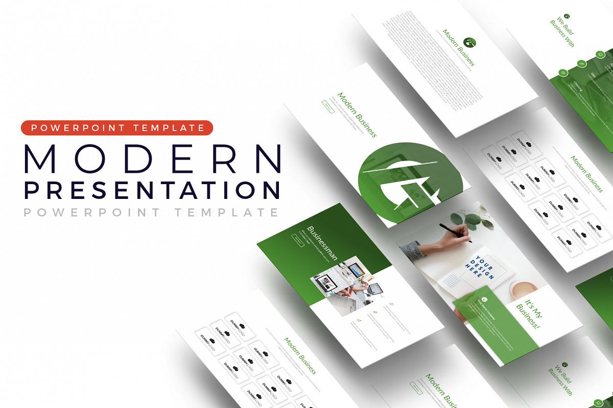 Modern Business Presentation Template example image 1