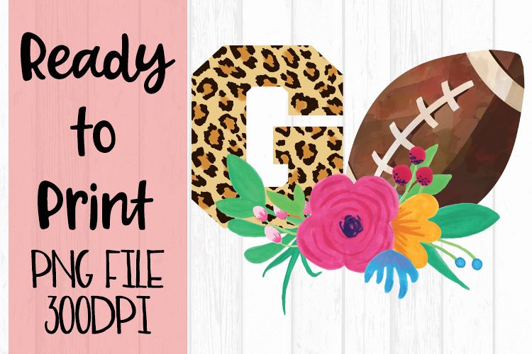 Football Go Leopard Ready to Print example image 1