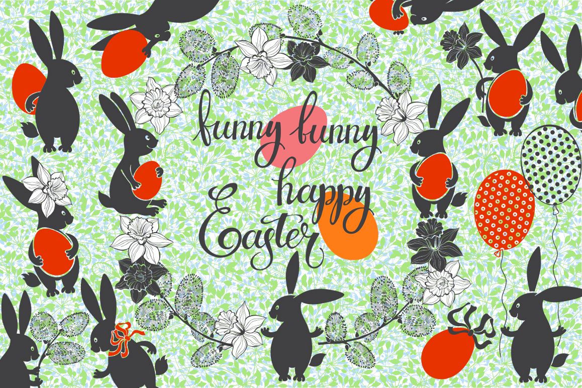Funny Easter bunnies example image 1