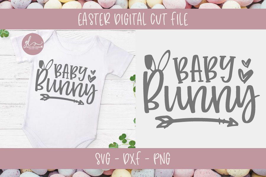 Baby Bunny - Easter SVG Cut File example image 1