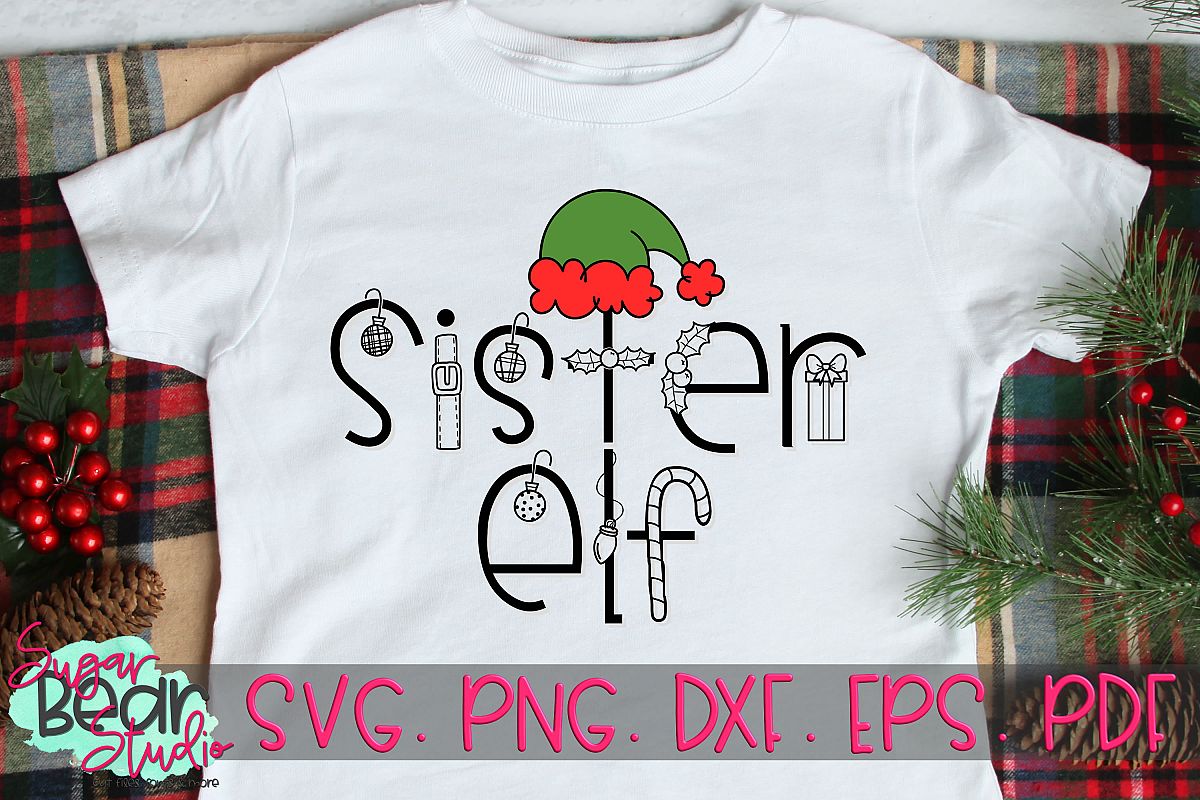 Sister Elf - A Christmas SVG example image 1