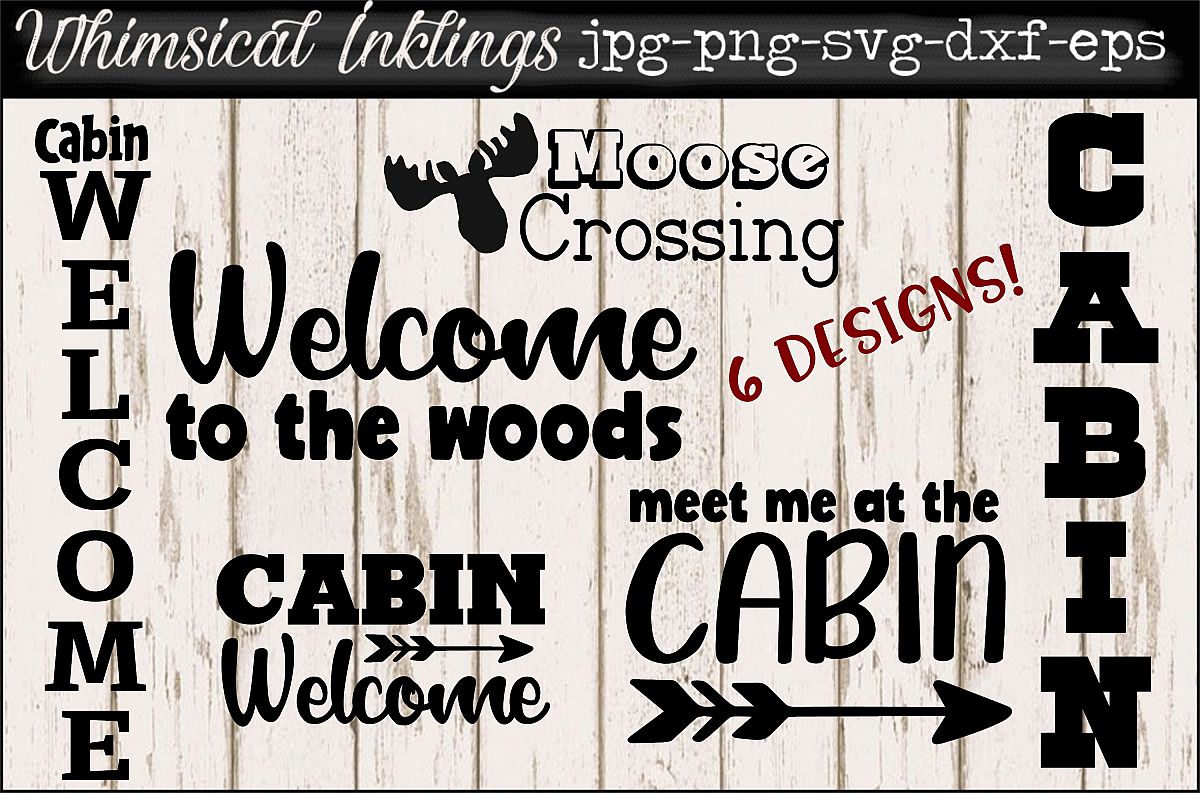 Cabin Collection SVG Set example image 1