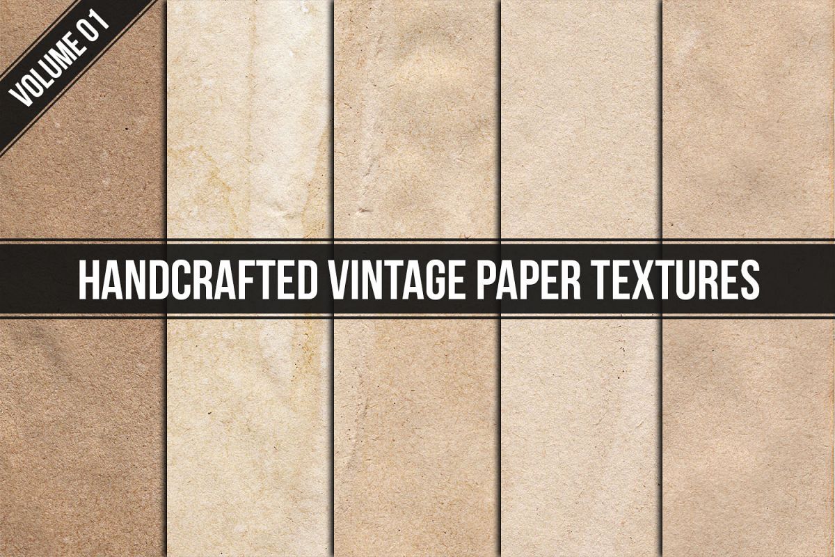 Handcrafted Vintage Paper Textures Vol. 01 example image 1