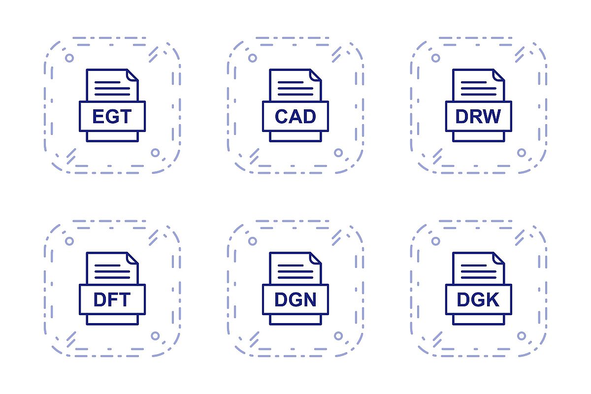 Set Of File Formats Icons example image 1