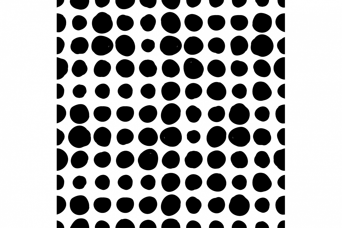 Seamless vector decorative background with polka dots. example image 1