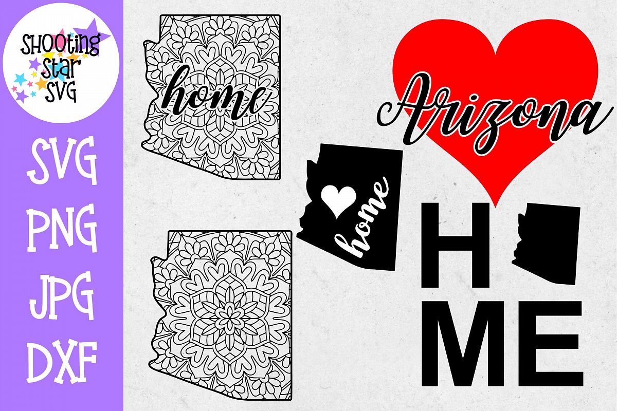 Arizona US State SVG Decal Bundle - 50 States SVG example image 1