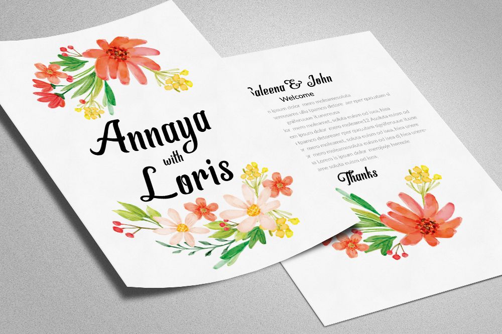 Double Sided Save The Date Card example image 1