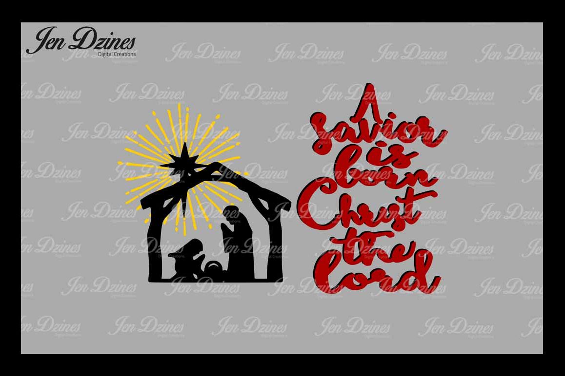 Nativity Scene SVG DXF EPS PNG example image 1