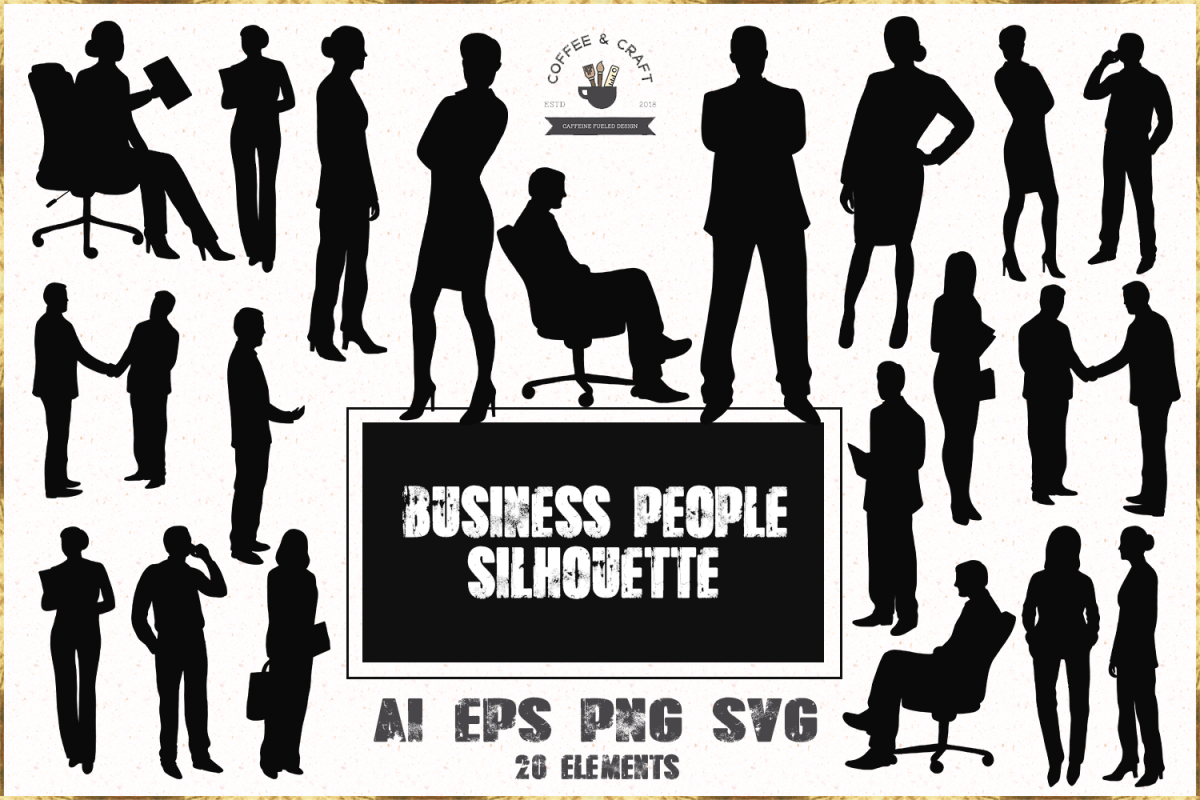 Business people silhouette example image 1