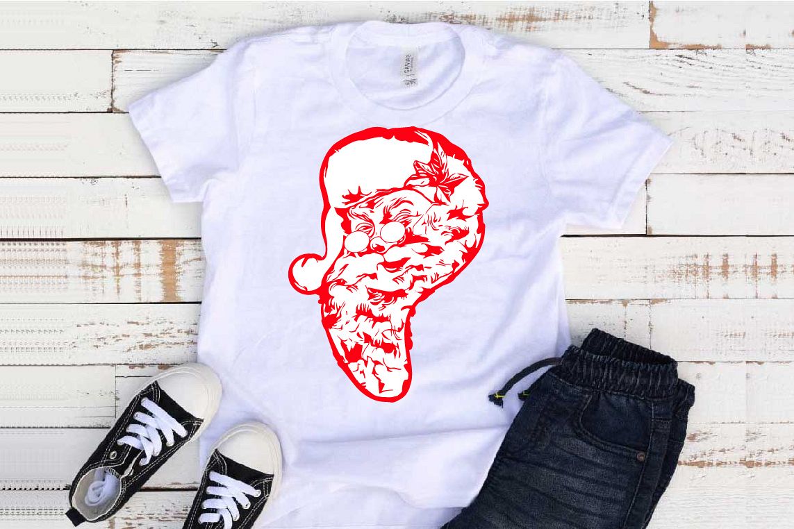Santa Claus beard SVG Christmas tackle santa 1055s example image 1