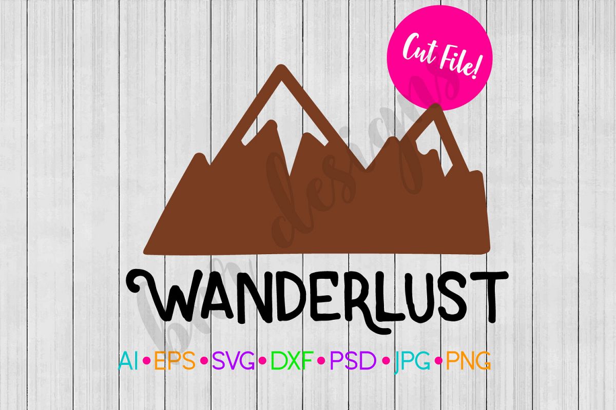 Wanderlust SVG, Travel SVG, Adventure SVG, SVG File example image 1
