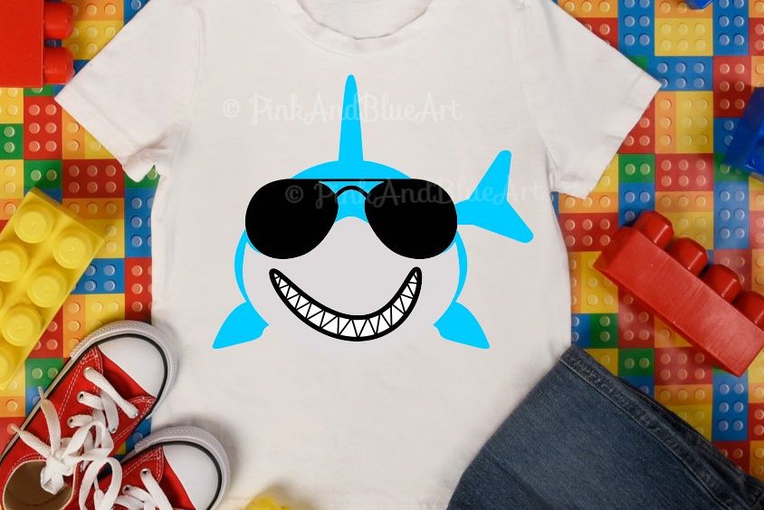Download Shark svg - Summer svg - Shark with sunglasses svg - Boy ...