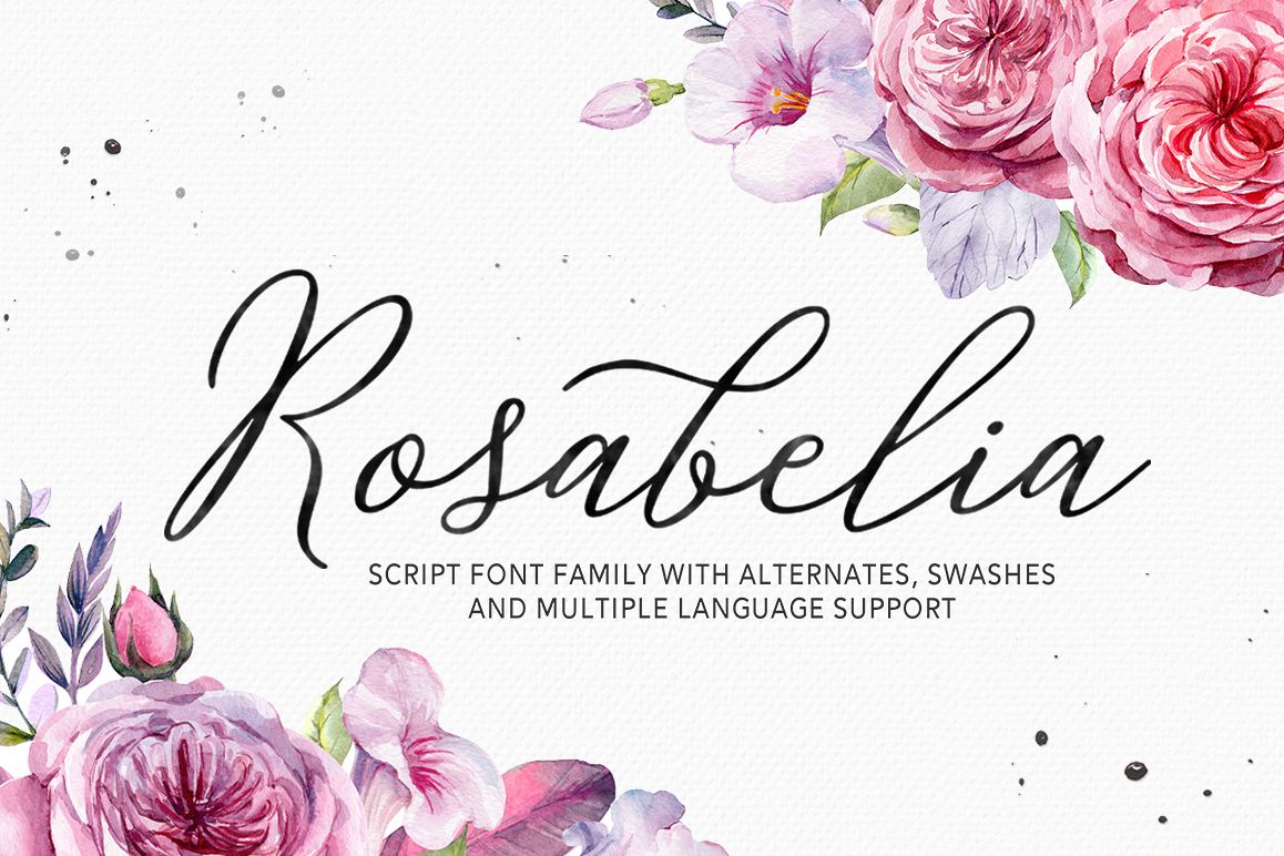 Rosabelia - Script & Sans Serif example image 1