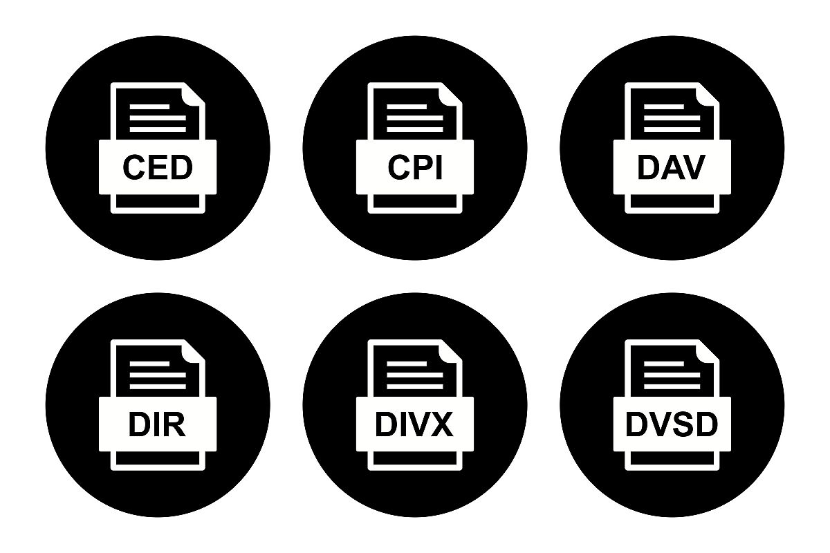 Set Of File Formats Icons example image 1