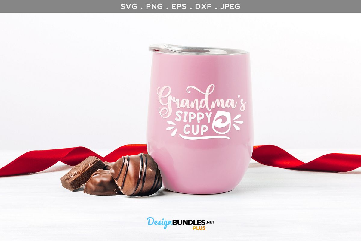 Grandma's sippy cup- svg & printable example image 1