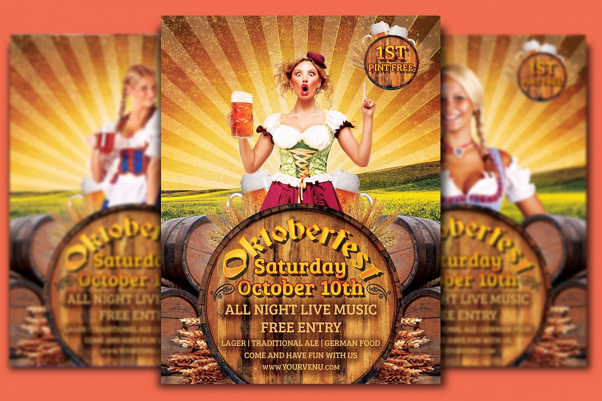 Oktoberfest Flyer Template Oktoberfest Flyer Template Example Image 1