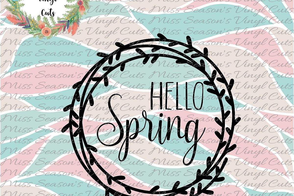 Hello Spring SVG example image 1