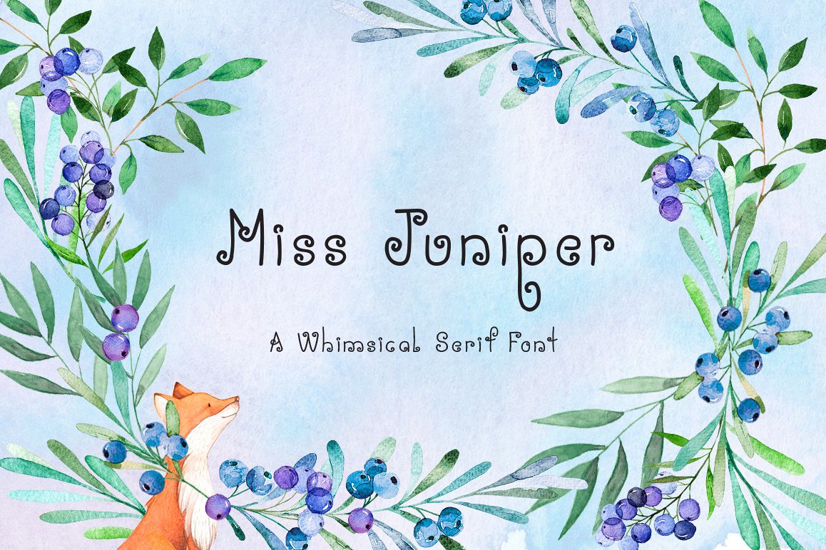 Miss Juniper - A Whimsical Font example image 1
