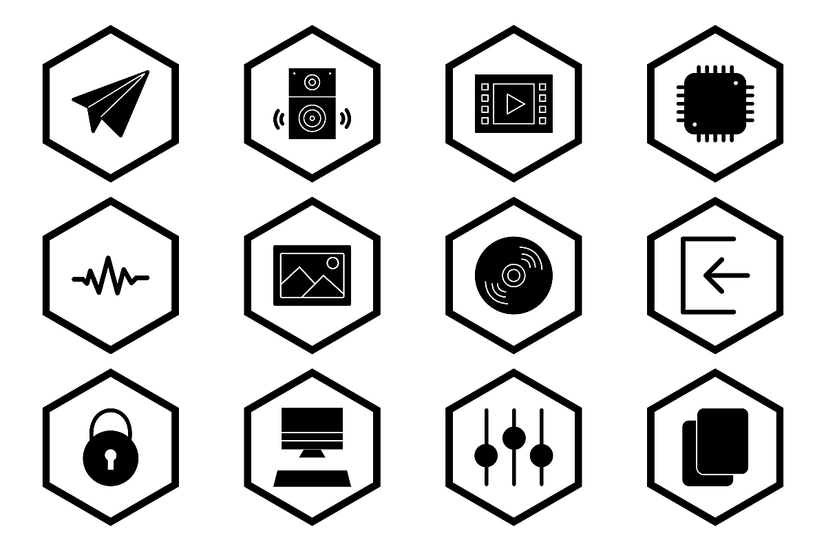 Set Of Multimedia Icons example image 1