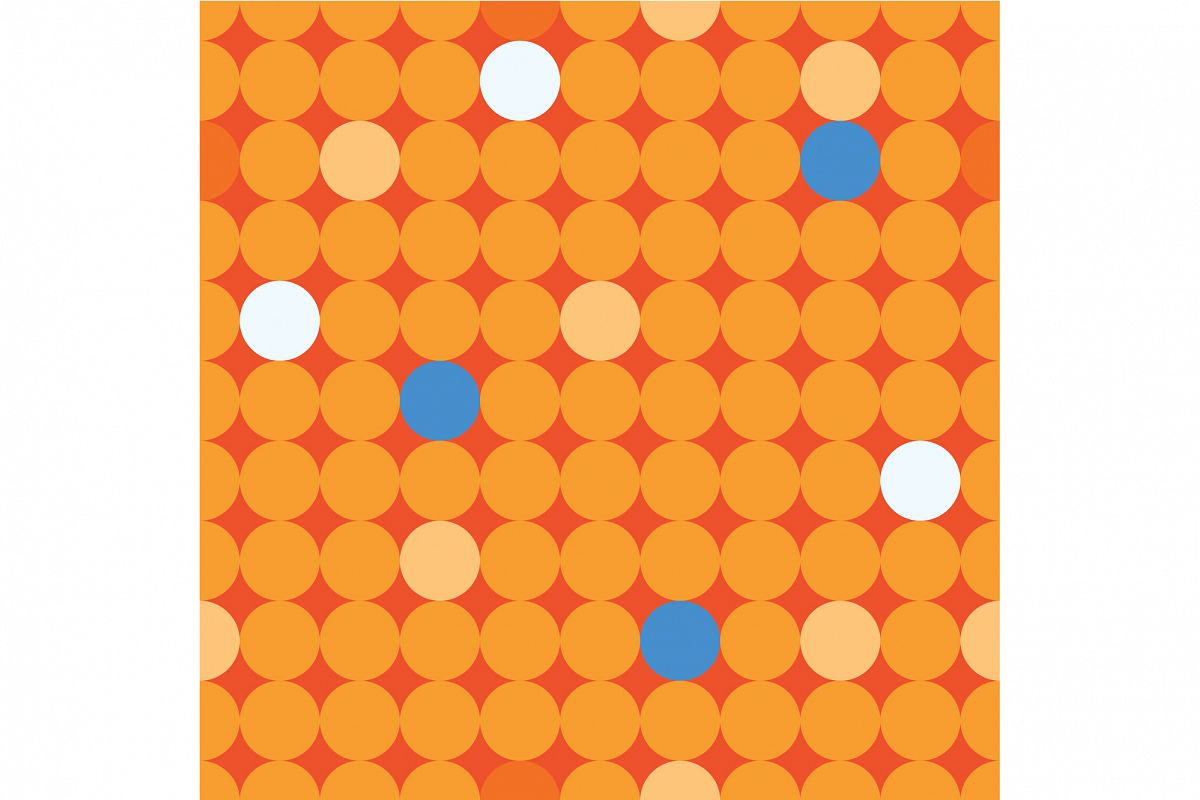 Seamless vector background with decorative circles. Print. Cloth design, wallpaper. example image 1