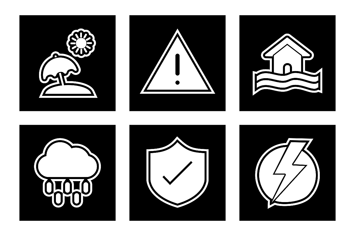 Set Of Weather And Season Icons example image 1