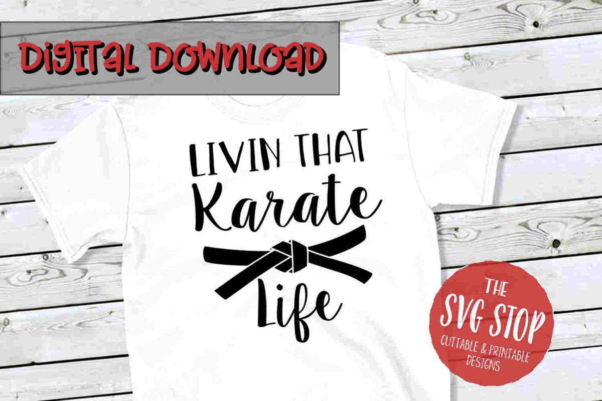 Karate Life -SVG, PNG, DXF example image 1