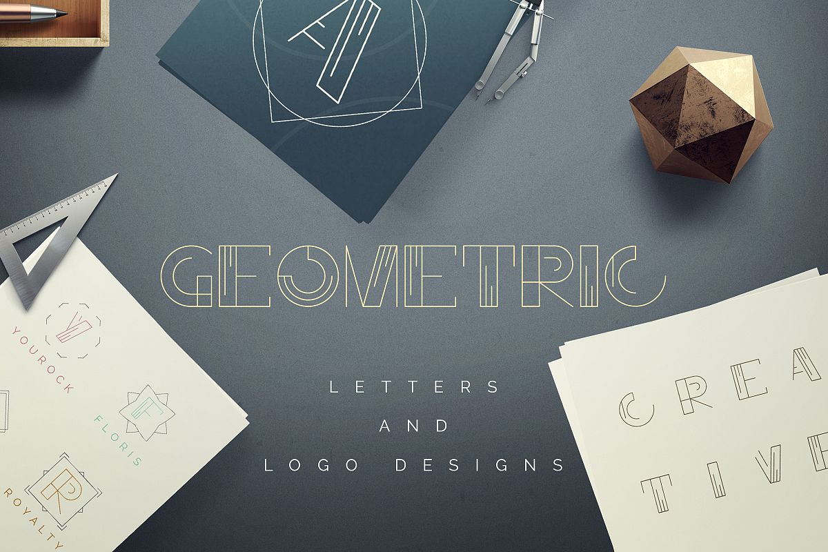 Geometric Letters and Logo Designs example image 1