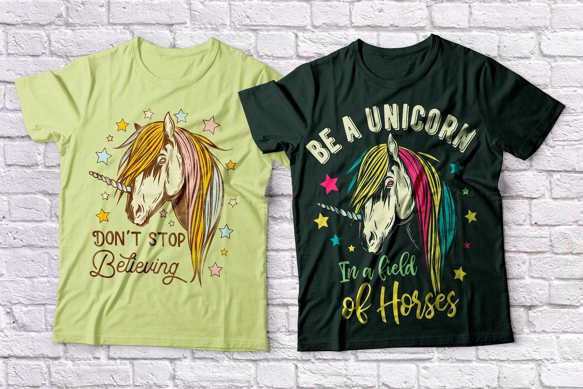 Horses t-shirts set example image 1