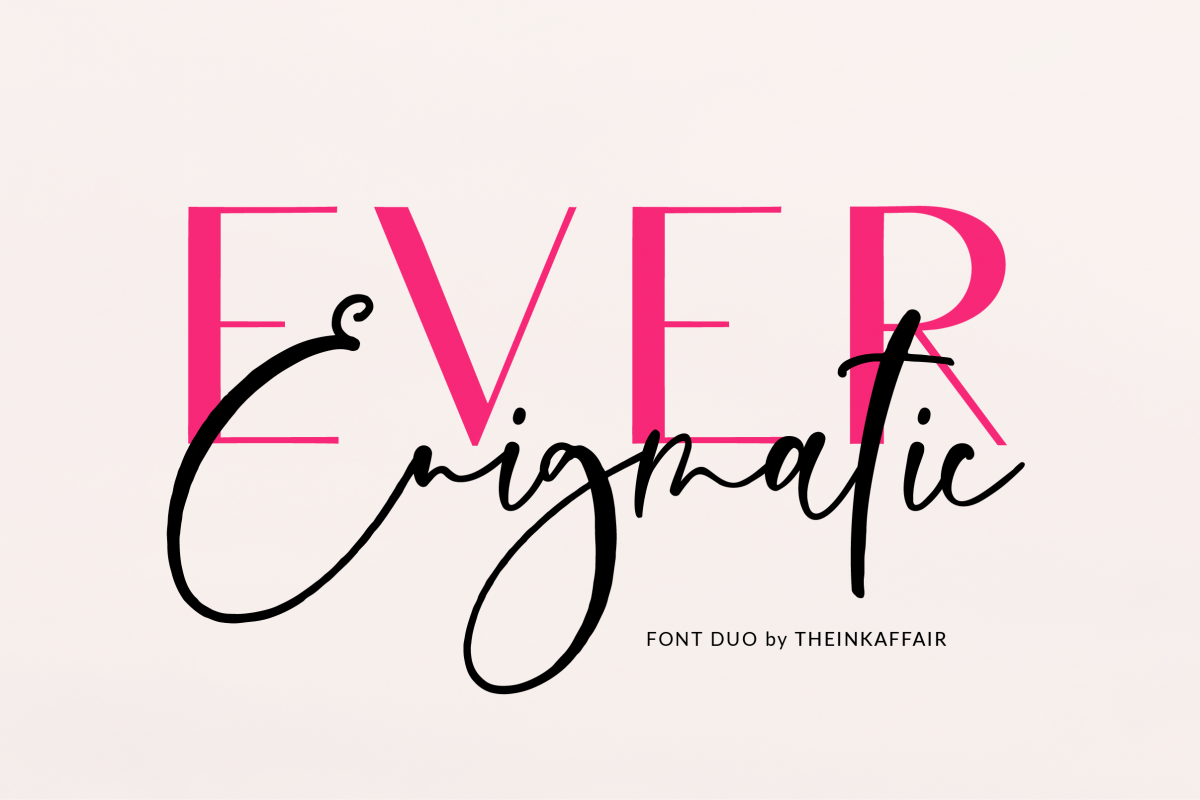 Ever Enigmatic Font Duo example image 1